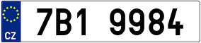Trailer License Plate